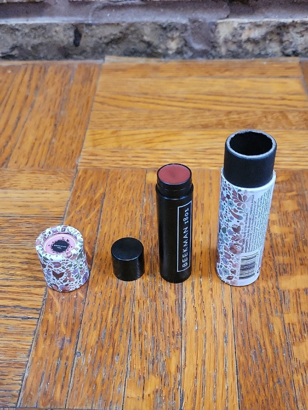 Beekman 1802 Honeyed Grapefruit Goat Milk Soap & Lip Balm Set - Pink Floral New